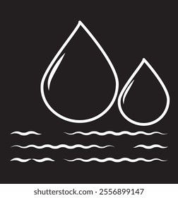 Vector blue water drop icon set. Flat droplet logo shapes collection . 333