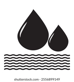 Vector blue water drop icon set. Flat droplet logo shapes collection . 333