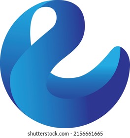 
vector blue water illustration icon with modern and elegant style