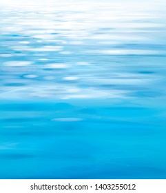 Vector blue  water texture background. Blue water .