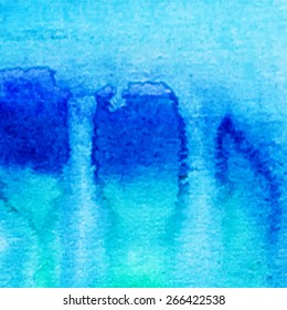 vector blue watercolor abstract background