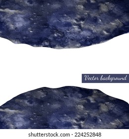 Vector blue watercolor background for your design.