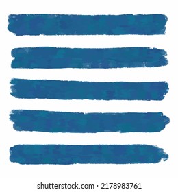 Vector - blue watercolor swatches , label brush stroke.