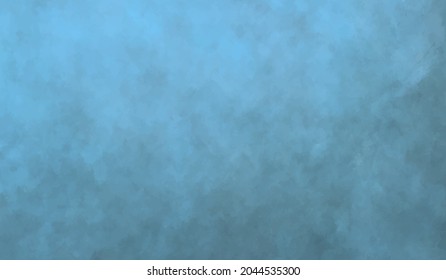 Textura de color azul vectorial para las tarjetas. Banner de acuarela dibujado a mano. Plantilla de diseño.