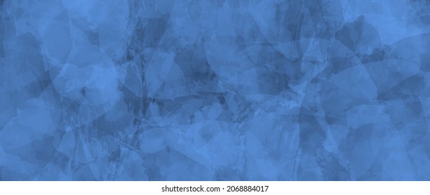 Vector blue watercolor texture. Hand drawn abstract vector illustration for background, cover, interior decor and other users. Template for design. Empty blank.
