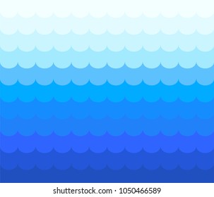 Vector blue wave abstract background template