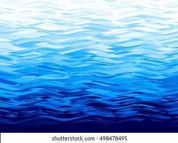 Vector Blue Wave Background