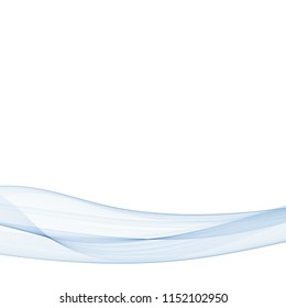 Vector blue wave. Modern design for decoration. Advertising, banner, layout