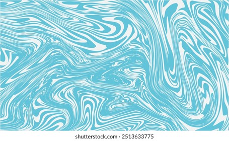Vektor blaue Wellenlinie. Vektorgrafik Wellen Marmorhintergrund, blaue Tapete Grafikdesign.Wavy Swirl Nahtloses Muster.
