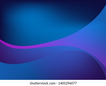 Vector blue wavy wave abstract swoosh background. Wavy waves banner color line for web banner. 