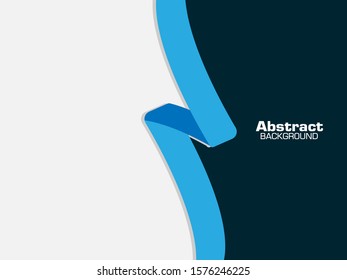 Vector blue wavy wave abstract swoosh background. Wavy waves banner color line for web banner. 