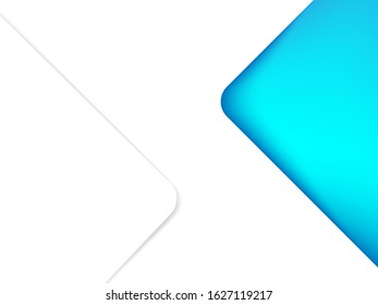 Vector blue wavy wave abstract swoosh background. Wavy waves banner color line for web banner. 