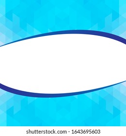 Fondo de oscilación abstracto de onda azul vectorial. Línea de color de banner de ondas onduladas para banner web. 