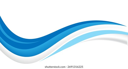 Vector azul ondulado abstracto swoosh fondo. Ondulaciones onduladas línea de color de Anuncio para el Anuncio de Web.