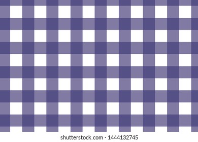 Vector blue and white Gingham check pattern design illustration for fabric printing
