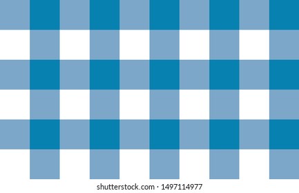 vector blue and white Gingham check pattern design illustration for printing on paper, wallpaper, covers, textiles, fabrics, for decoration, decoupage, and other.