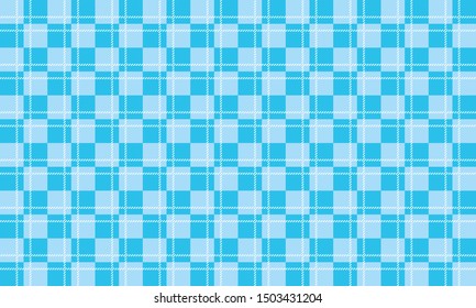 vector Blue and white Gingham check pattern design illustration for printing on paper, wallpaper, covers, textiles, fabrics, for decoration, decoupage, and other.