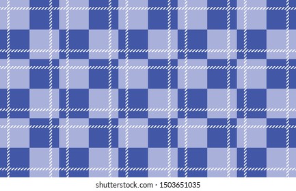 vector Blue and white Gingham check pattern design illustration for printing on paper, wallpaper, covers, textiles, fabrics, for decoration, decoupage, and other.