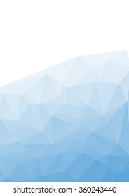 Vector - Blue White Light Polygonal Mosaic Background, Vector illustration, Creative Business Design Templates