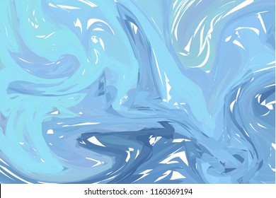 Vector Blue White marble abstract background. Liquid marble pattern. Trendy template for design, wedding, invitation, party, birthday, web, banner, card.