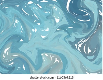 Vector Blue White marble abstract background. Liquid marble pattern. Trendy template for design, wedding, invitation, party, birthday, web, banner, card.