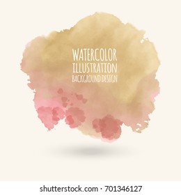 Vector blue yellow brush strokes. Watercolor Grunge isolated elements. Smoke brushes for your design. Freehand. Ink splash. Acrylic stamp. Vector illustration