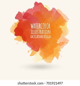 Vector blue yellow brush strokes. Watercolor Grunge isolated elements. Smoke brushes for your design. Freehand. Ink splash. Acrylic stamp. Vector illustration