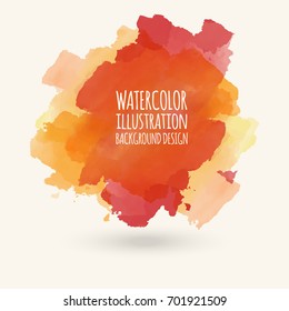Vector blue yellow brush strokes. Watercolor Grunge isolated elements. Smoke brushes for your design. Freehand. Ink splash. Acrylic stamp. Vector illustration