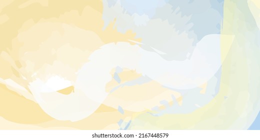 Vector blue and yellow watercolor background.  background for social networks, websites and design . Abstract background.