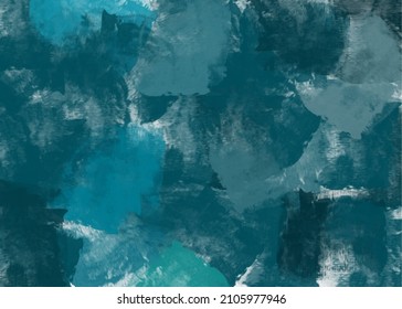 vector blue-green ocean abstract background in watercolor design illustration