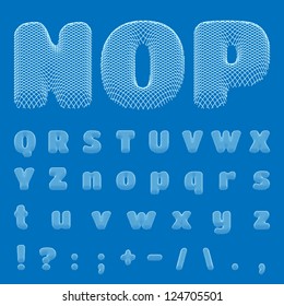 Vector BluePrint Alphabet, eps10