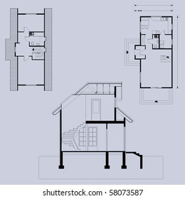 vector blueprint background