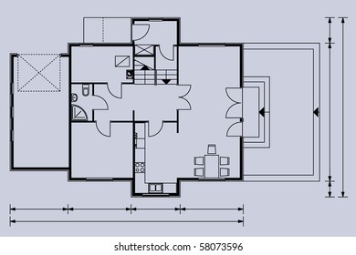 vector blueprint background