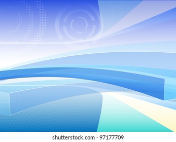 vector bluish abstract background illustration, eps10 file, raster version available