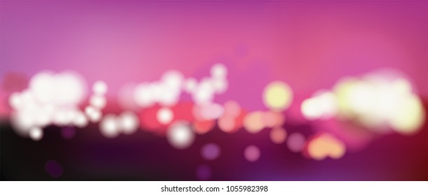 Vector blur city with abstract background.