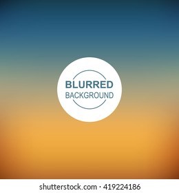 Vector blurred background  Blur sunset background  Abstract background