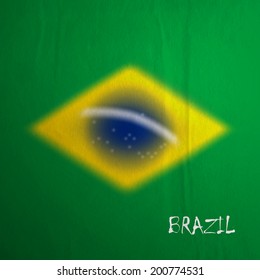 vector blurred background in brazil flag concept with watercolor effect for design and website background. 