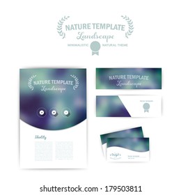 Vector blurred background, corporate identity. Abstract backdrop, banner design template. Brand, identity business. Web media backdrop. Blurred