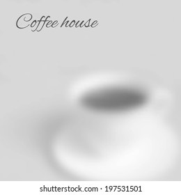 Vector blurred background (menu page template for coffee house)
