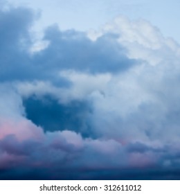 Vector blurred background - storm cloudy sky