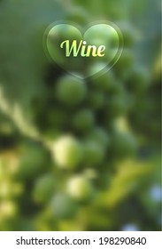 Vector blurred background(menu page template). Wine list.