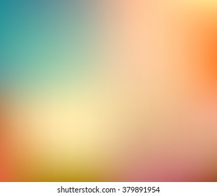 Vector Blurred backgrounds.  Retro summer colors. Smooth banner for design website and brochure