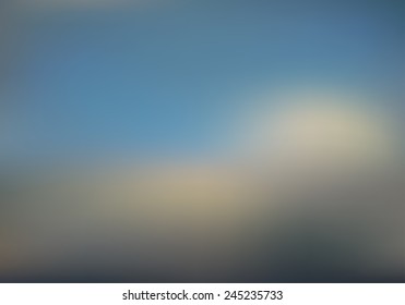 Vector blurred clouds sky background