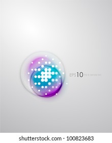 Vector blurred dotted shape abstract background