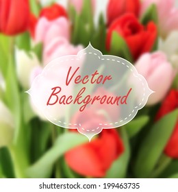 Vector blurred floral background. Can be used for invitation, wallpaper, background, web page, mobile interface.