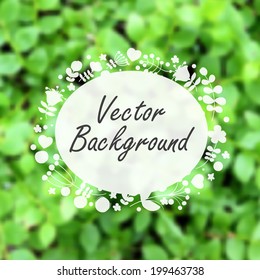 Vector blurred floral background. Can be used for invitation, wallpaper, web page, mobile interface.