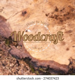 Vector blurred forest background.