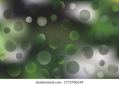 Vector blurred gradient colored background with abstract colorful bubbles