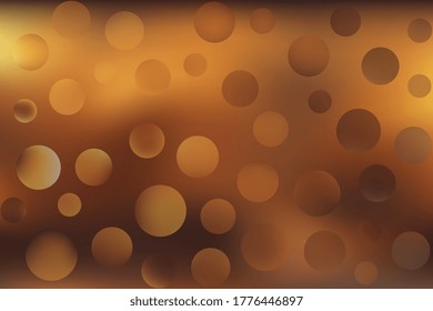 Vector blurred gradient colored background with abstract colorful bubbles