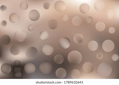 Vector blurred gradient colored background with abstract colorful bubbles